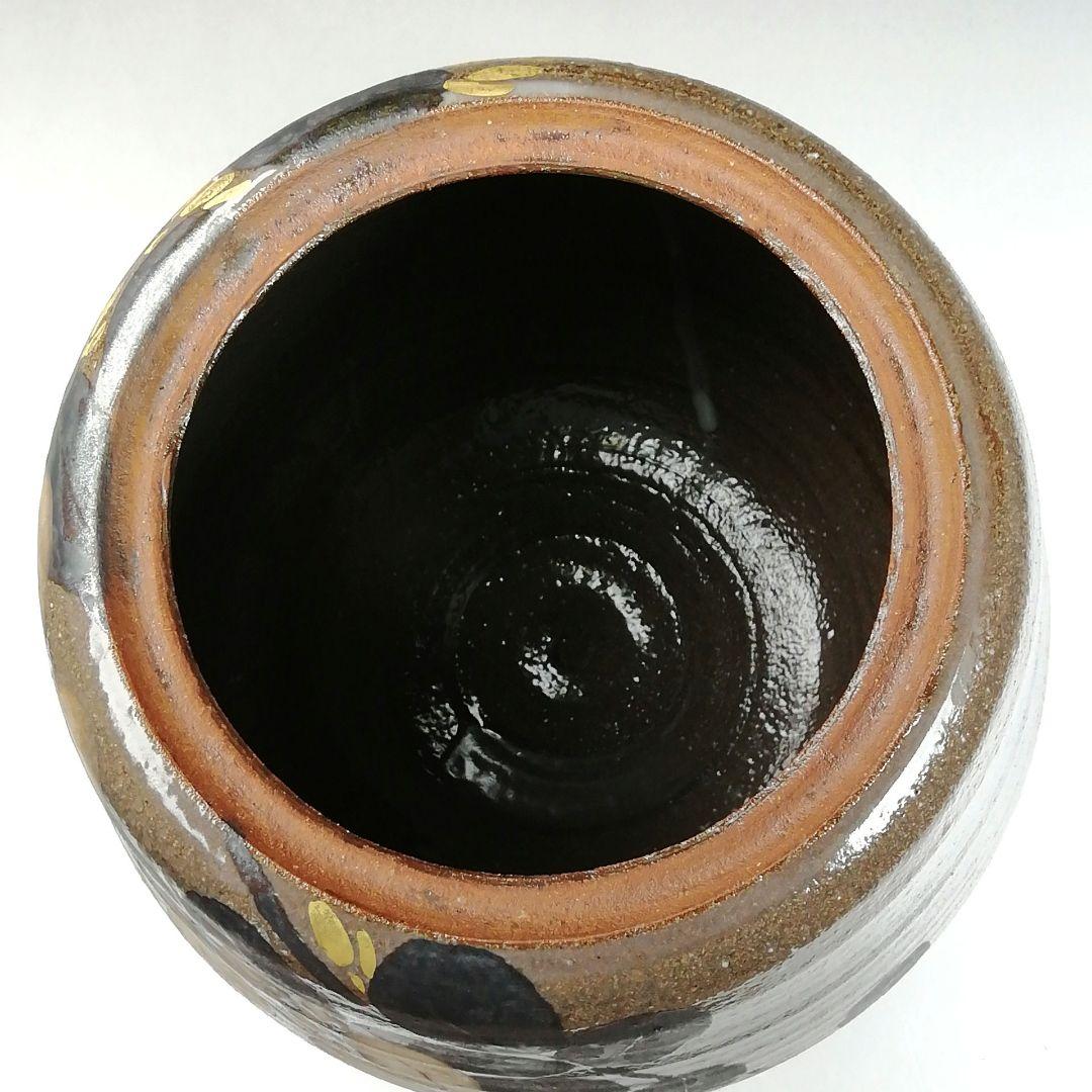 Ｗ２３６　水指　『萩文』『音羽山房　番浦史郎 作』　共箱　茶道具