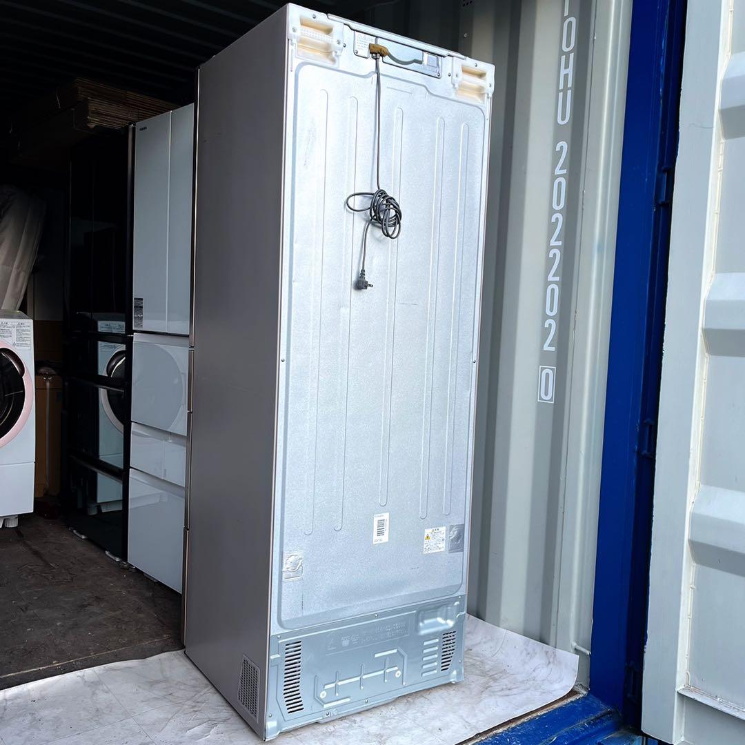 取付無料！完動品！日立真空チルド搭載高性能ピンクゴールド6ドア冷蔵庫！洗濯機