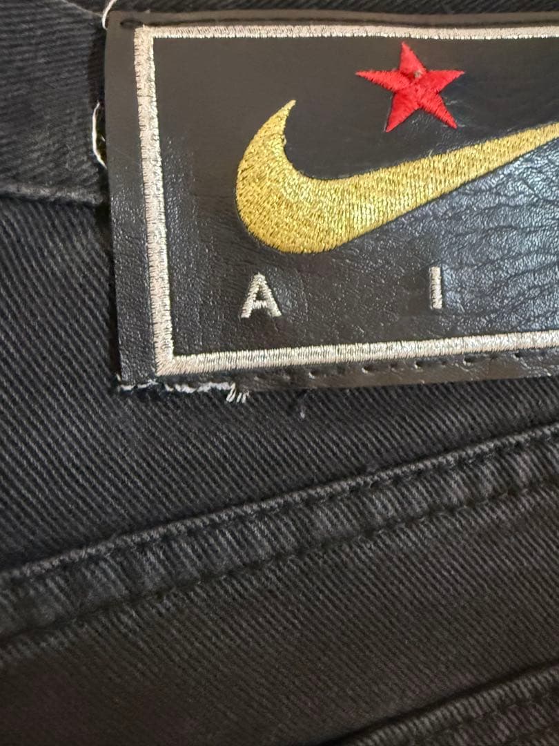 希少 良サイズ NIKE Archive バギー ワイド ブラック デニム