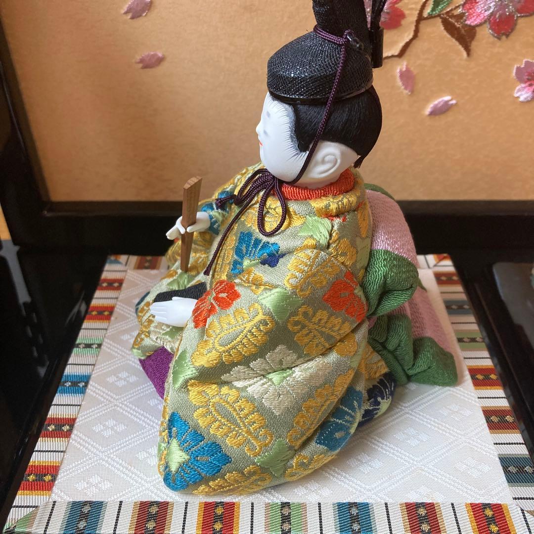 原孝洲 雛人形 お雛様 木目込み 人形 親王飾 菜花雛 コンパクト 雛祭り