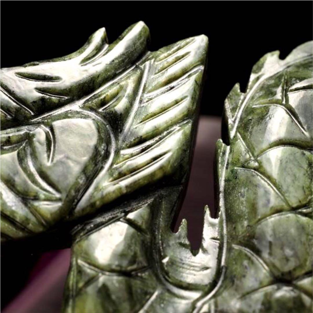 ★限定特選品★極上彫刻ドラゴンボール【サーペンティン『蛇紋石』龍彫刻】❤️