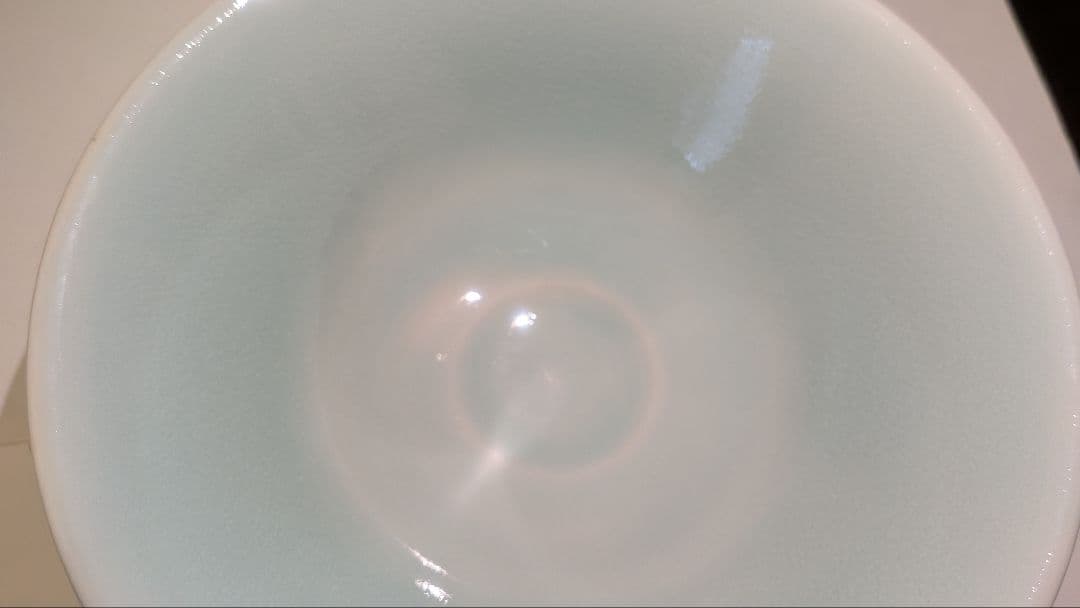 『館林貞夫』青磁唐草紋　平茶碗　茶道具　古琳庵　坂田柿右衛門様式　有田焼