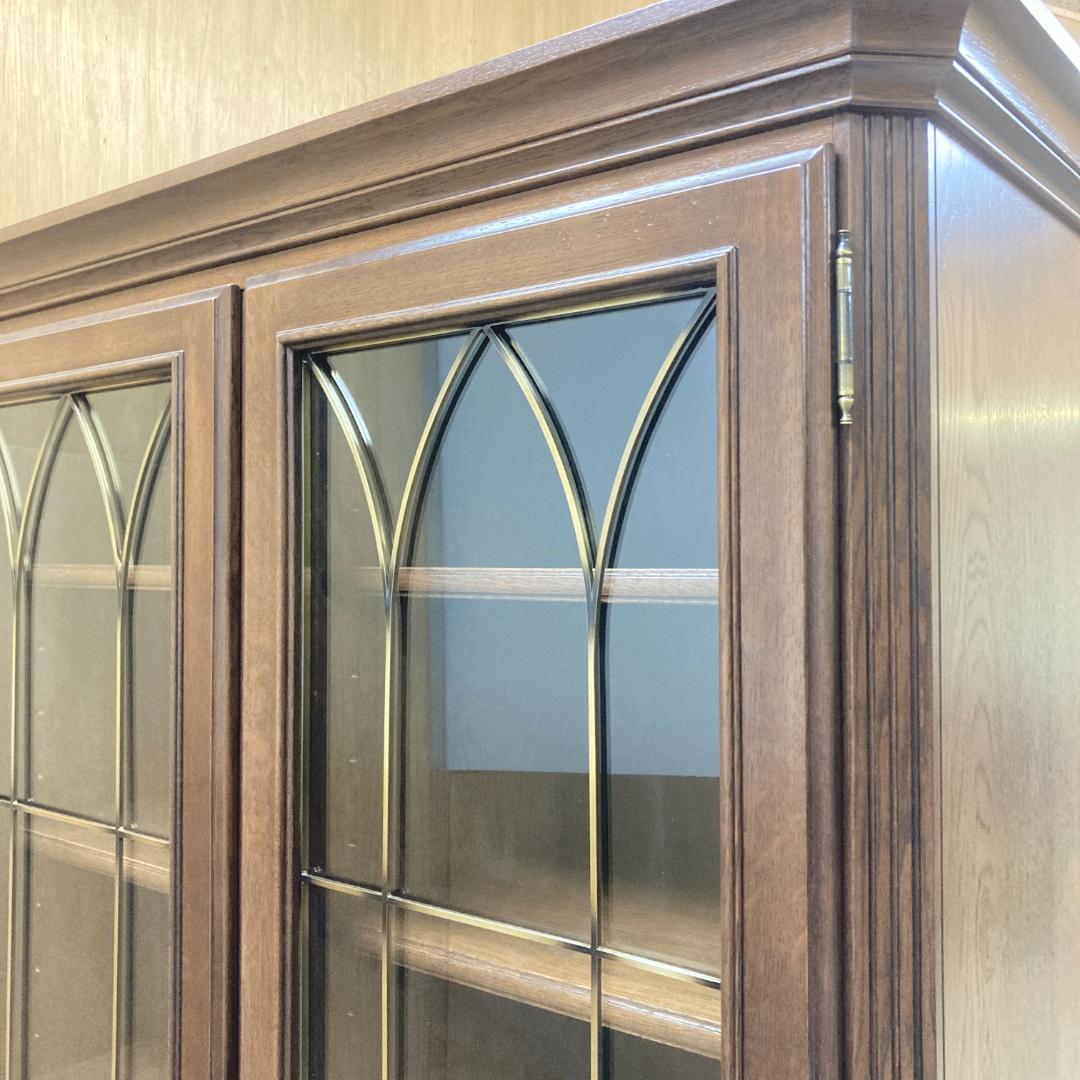 美品【カリモク】ドマーニ　クイーンズライフ　飾り棚　カップボード　書棚