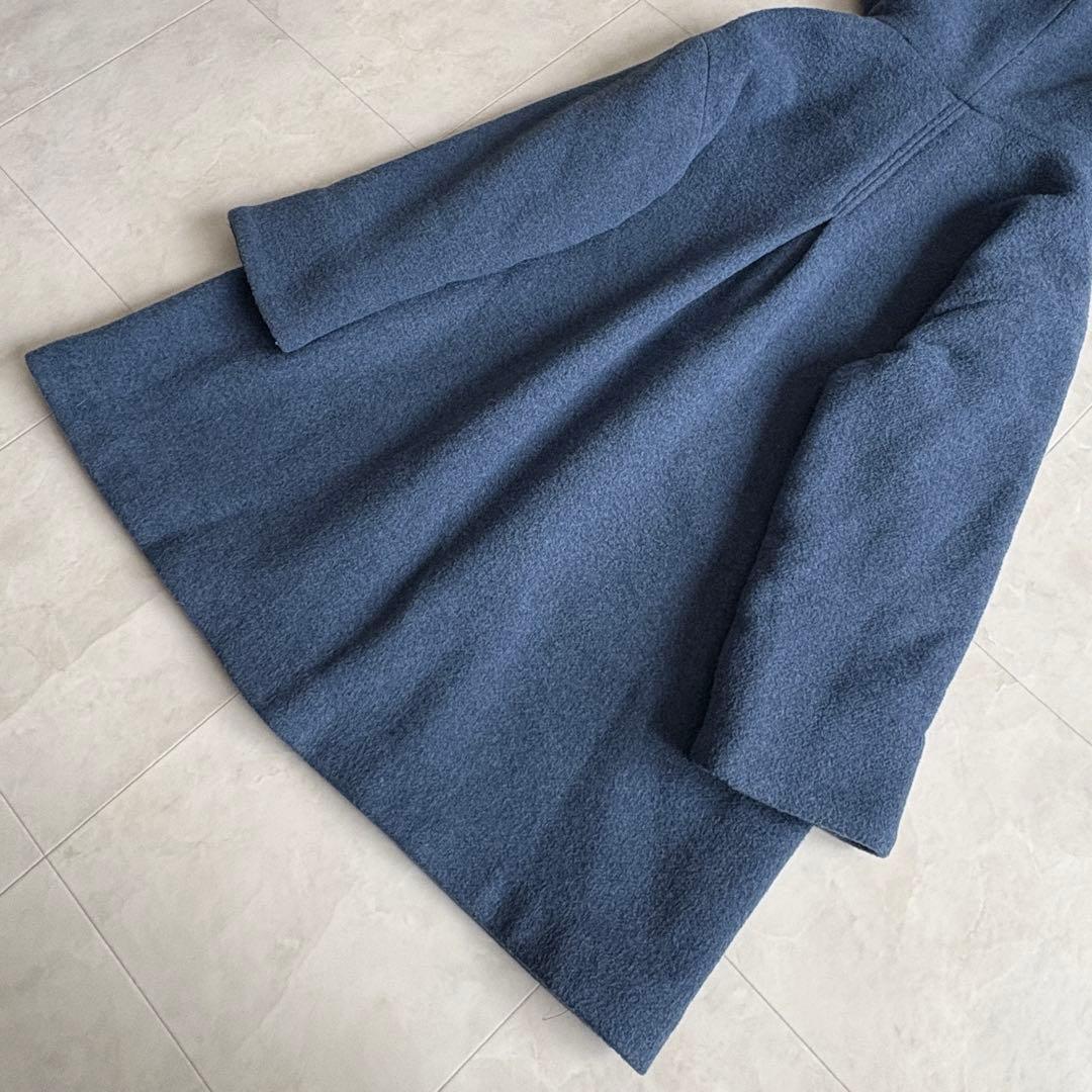 conges payes イタリア生地 フードコート 青 F ゆったり