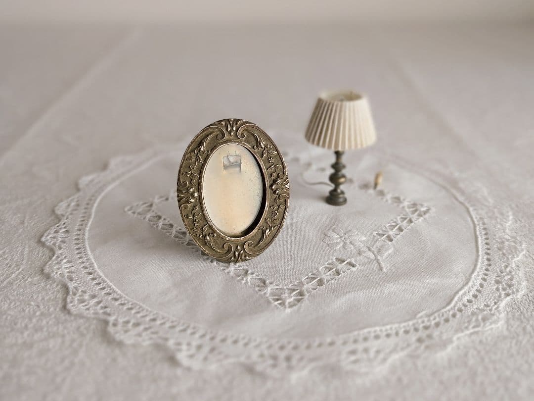 * antique flame ୨୧* オーバル型 かわいいアンティークフレーム