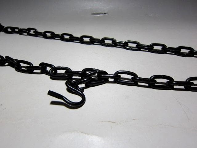 千家十職 御釜師 大西清右衛門 鉄釜鎖　　　　　　　　　　　　　m159