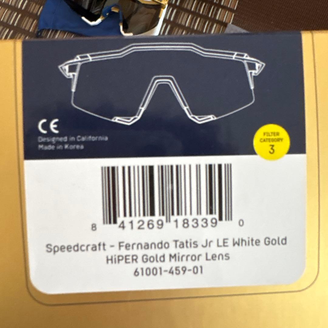タティスJr. 100% ワンハンドレッド speed craft サングラス