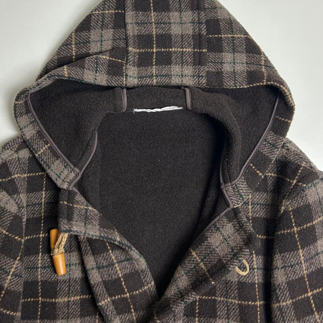 90s【美品】モンゴメリーバイチベット/チェック柄ダッフルコート/英国製/古着
