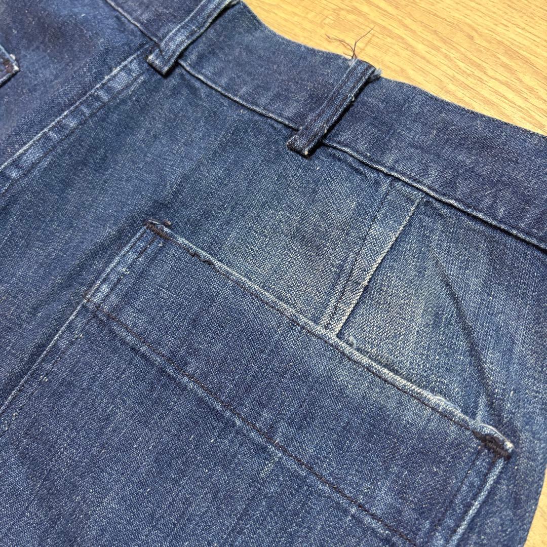 US NAVY 50s デニムセーラーパンツ w32相当 希少 海軍 ジーンズ