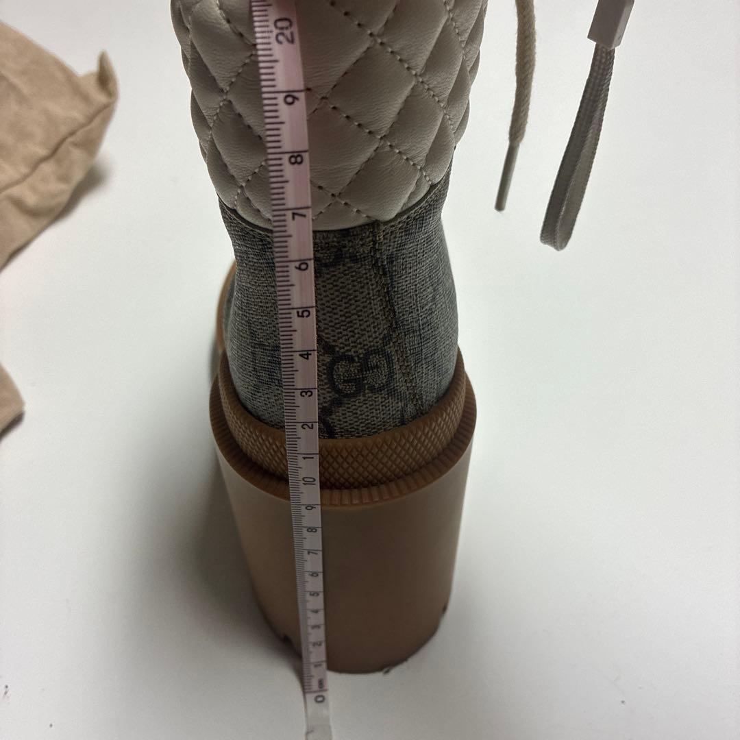 GUCCI グッチ ショートブーツ　 GGサイズ37 保存袋付き