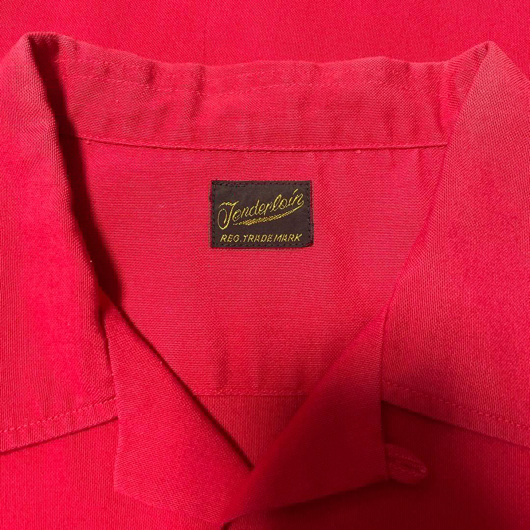 テンダーロイン ボーリングシャツ　T-BOWL レッド　赤　サイズXS