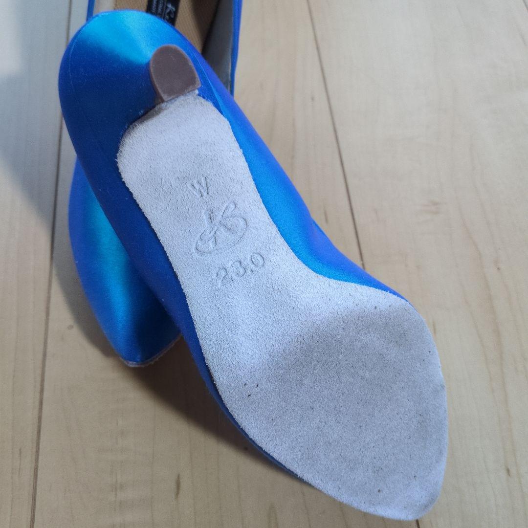 Sekine青い社交ダンスシューズ 23.0cm 箱付き