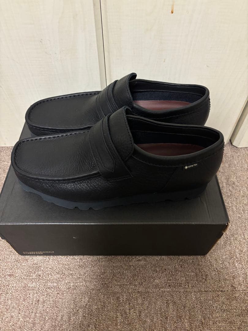 靴 Clarks Originals WallaLoaferGTX Black