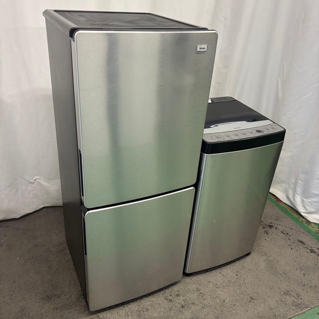 91❤️冷蔵庫　洗濯機　Haier　25年　一人暮らし　家電セット　中古　設置無料