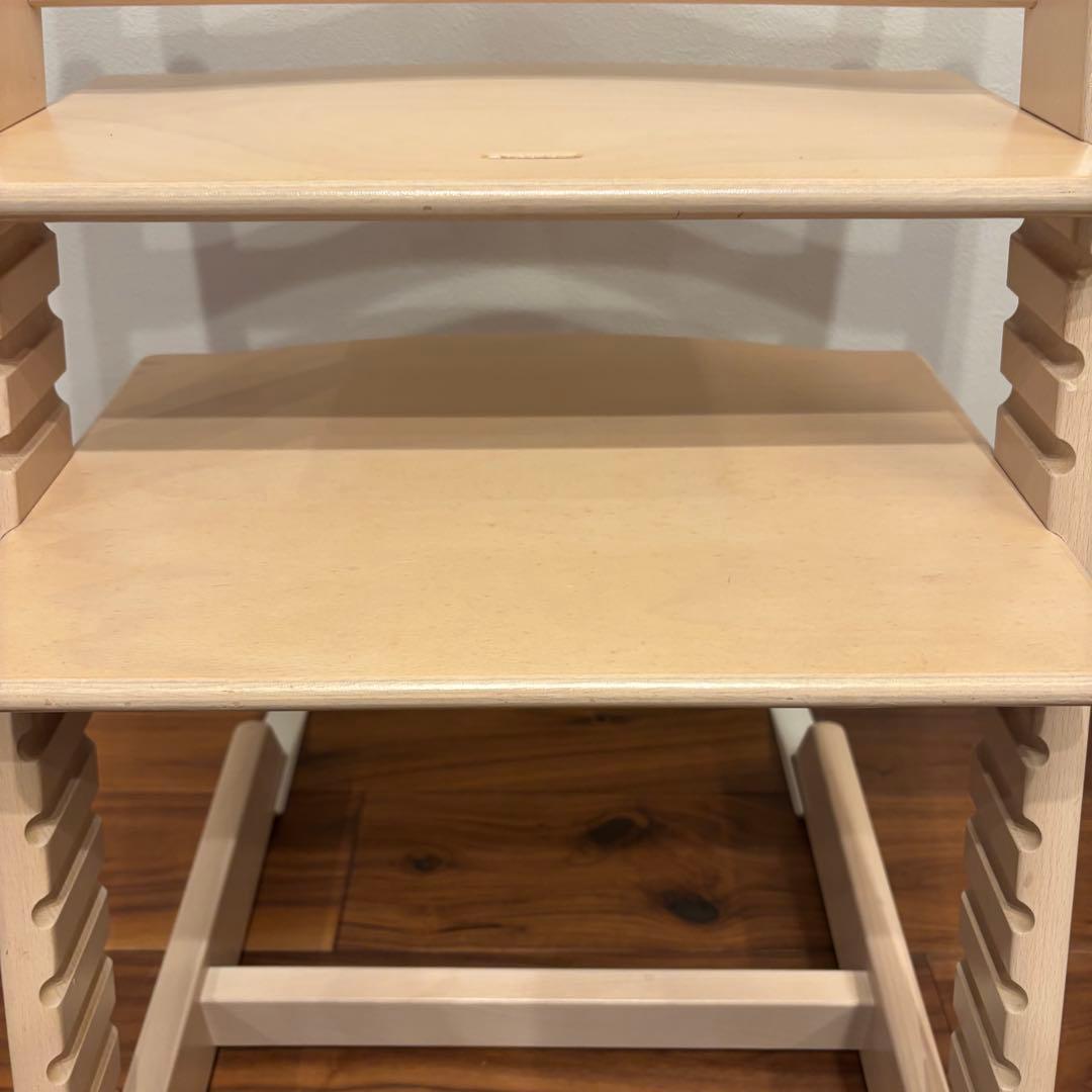 ストッケ トリップトラップ ホワイトウォッシュ ベビーセット付 S/N4