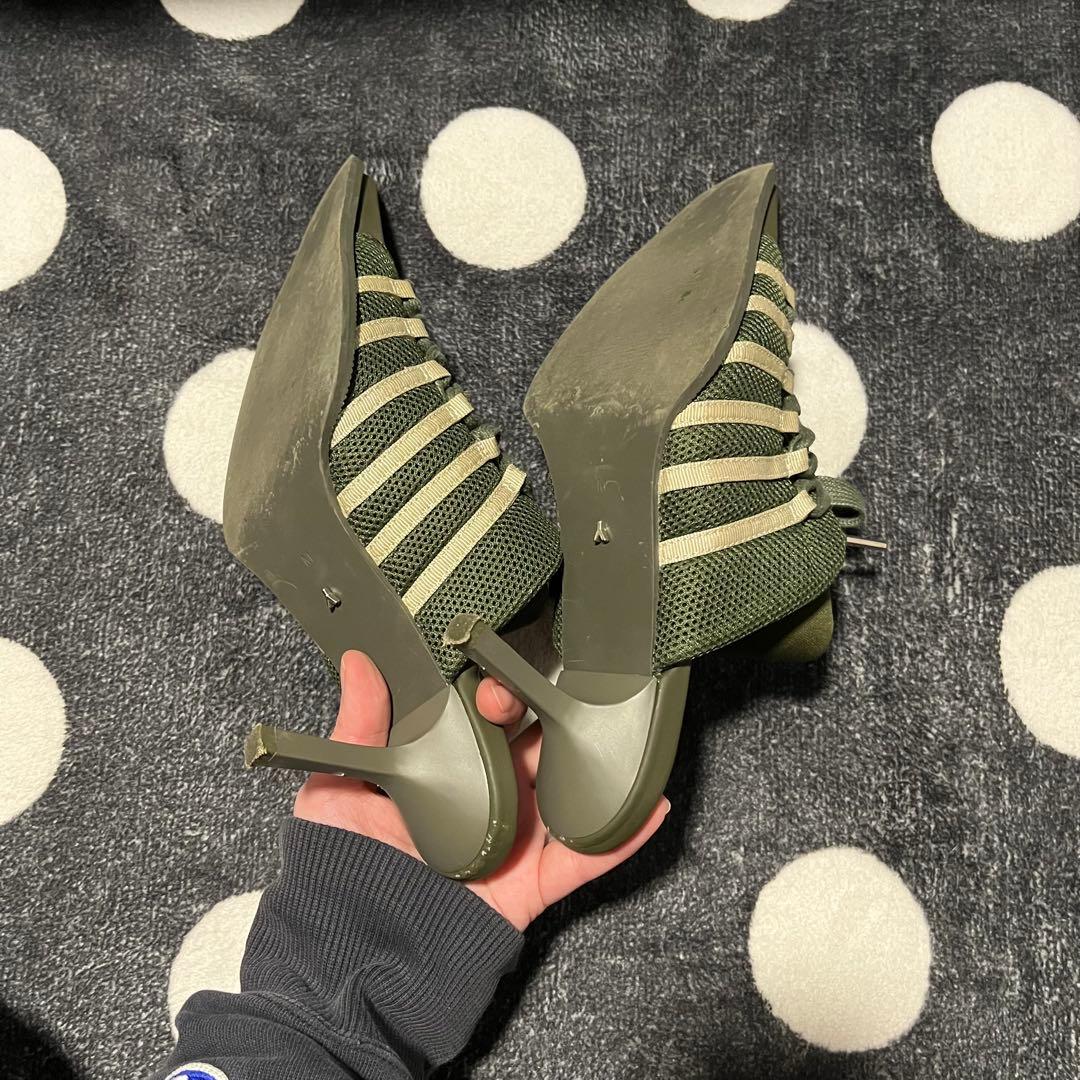 【希少】YELLO スニーカー ミュール サンダル カーキ M