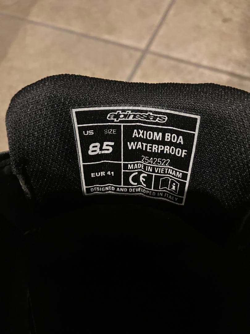 アルパインスターズ Axiom BOA WP BK/WH 41 US8.5