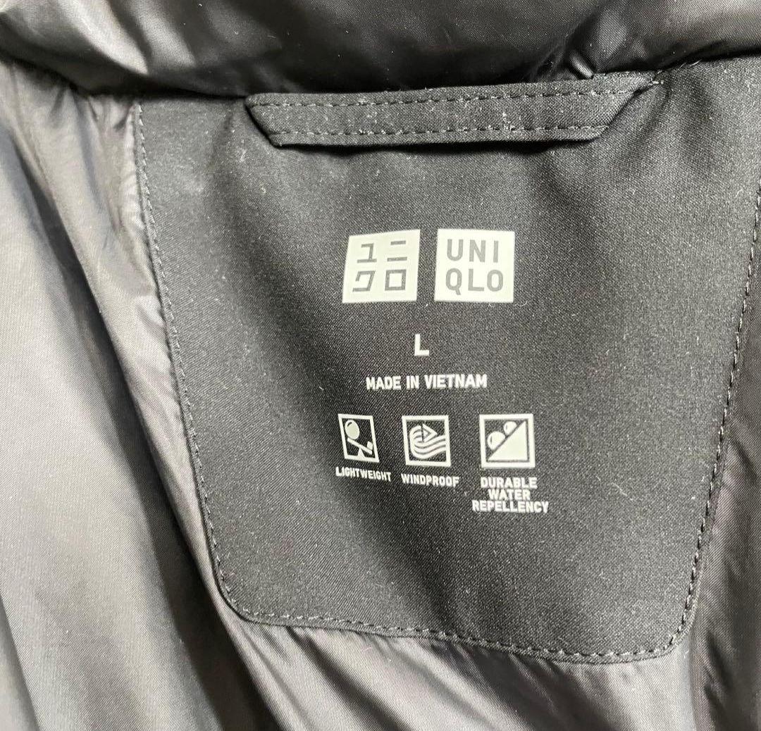 【美品】ユニクロ シームレスダウンパーカ 黒 サイズL