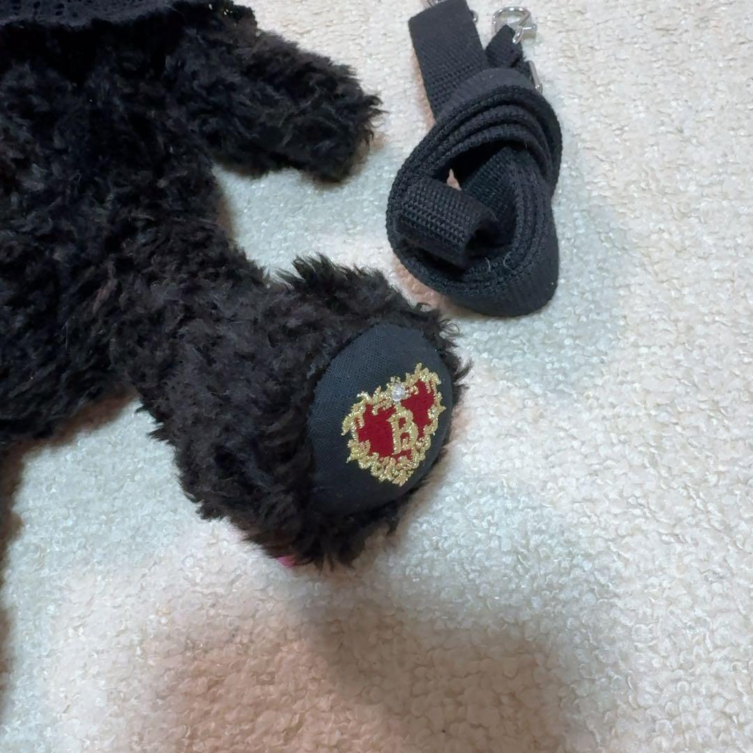 うさくみゃちゃんポシェット　黒サックス