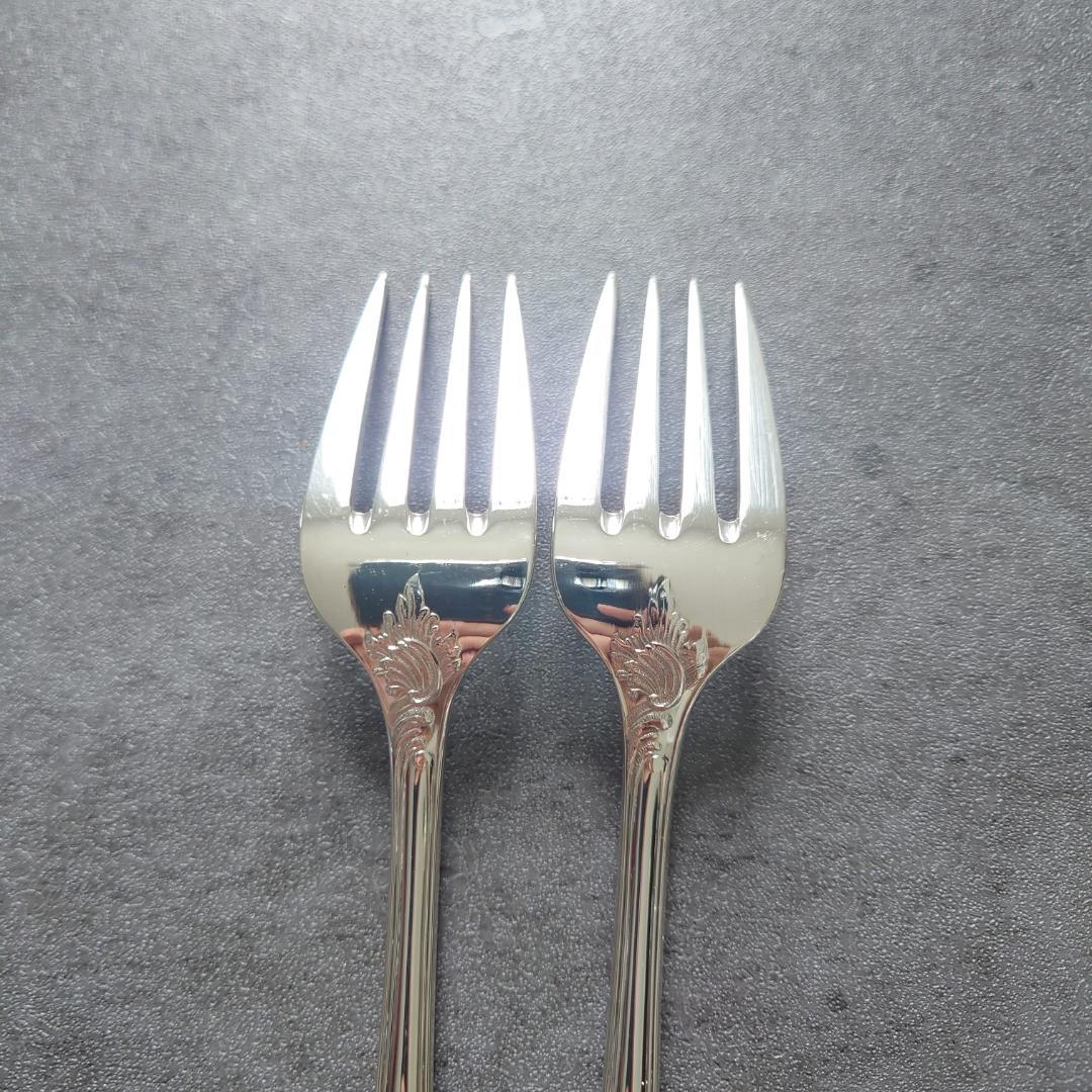 希少 美品 クリストフル マルリー サラダフォーク 2点