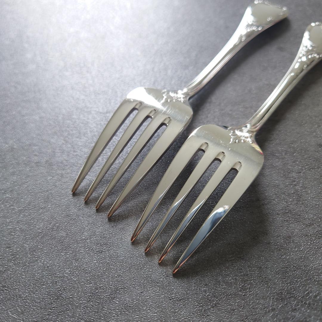 希少 美品 クリストフル マルリー サラダフォーク 2点