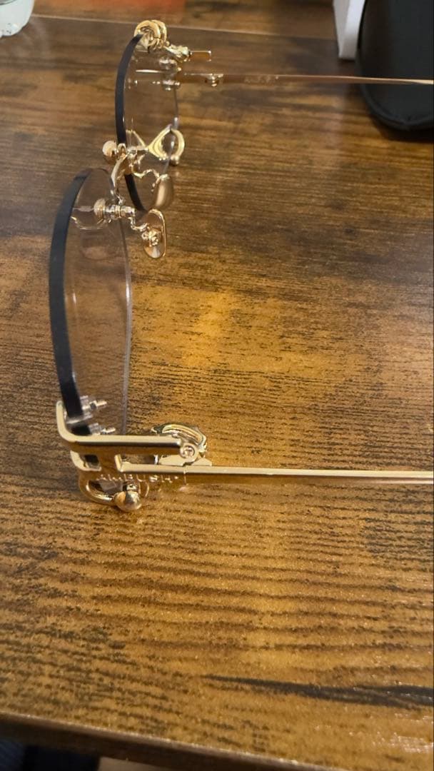 AMBUSH アンブッシュ リムレス サングラス ゴールド クリスタル チャーム