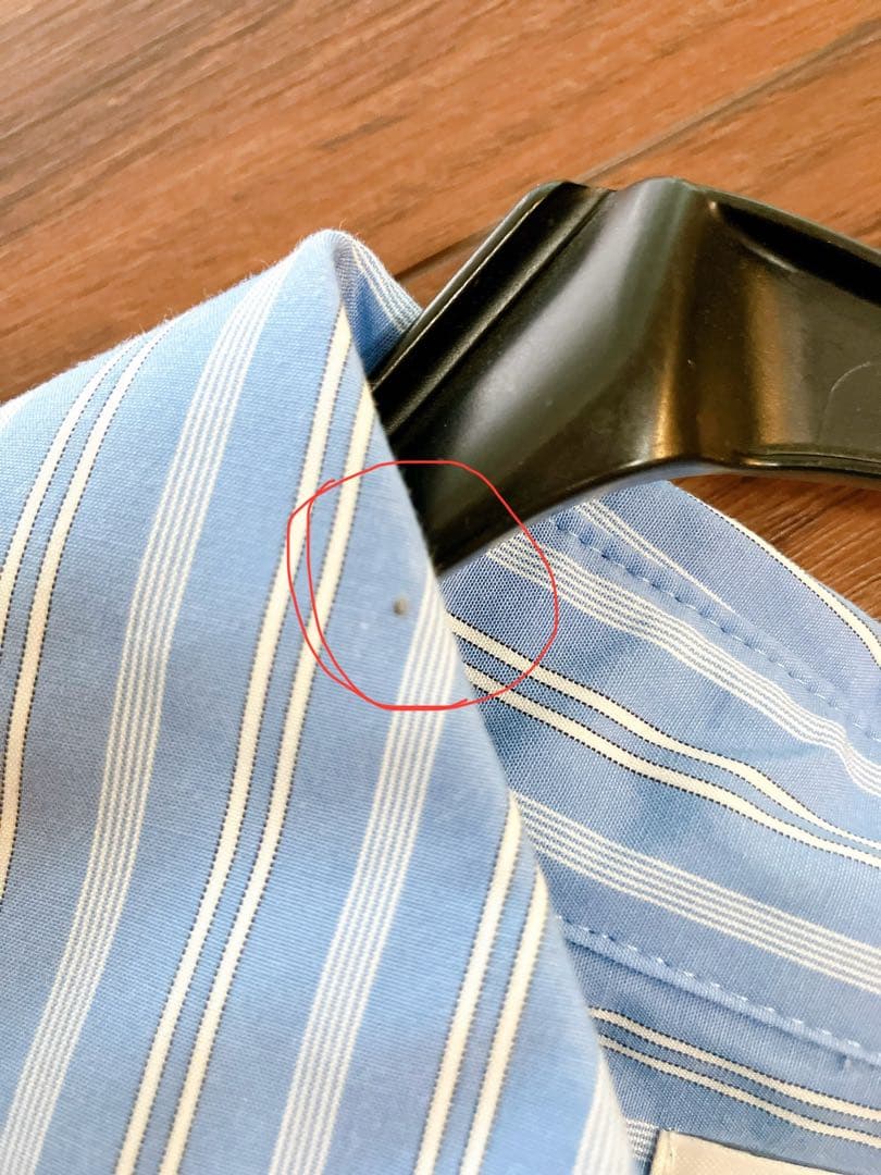 yori ミニフリルストライプシャツ ストライプ ブラウス 36