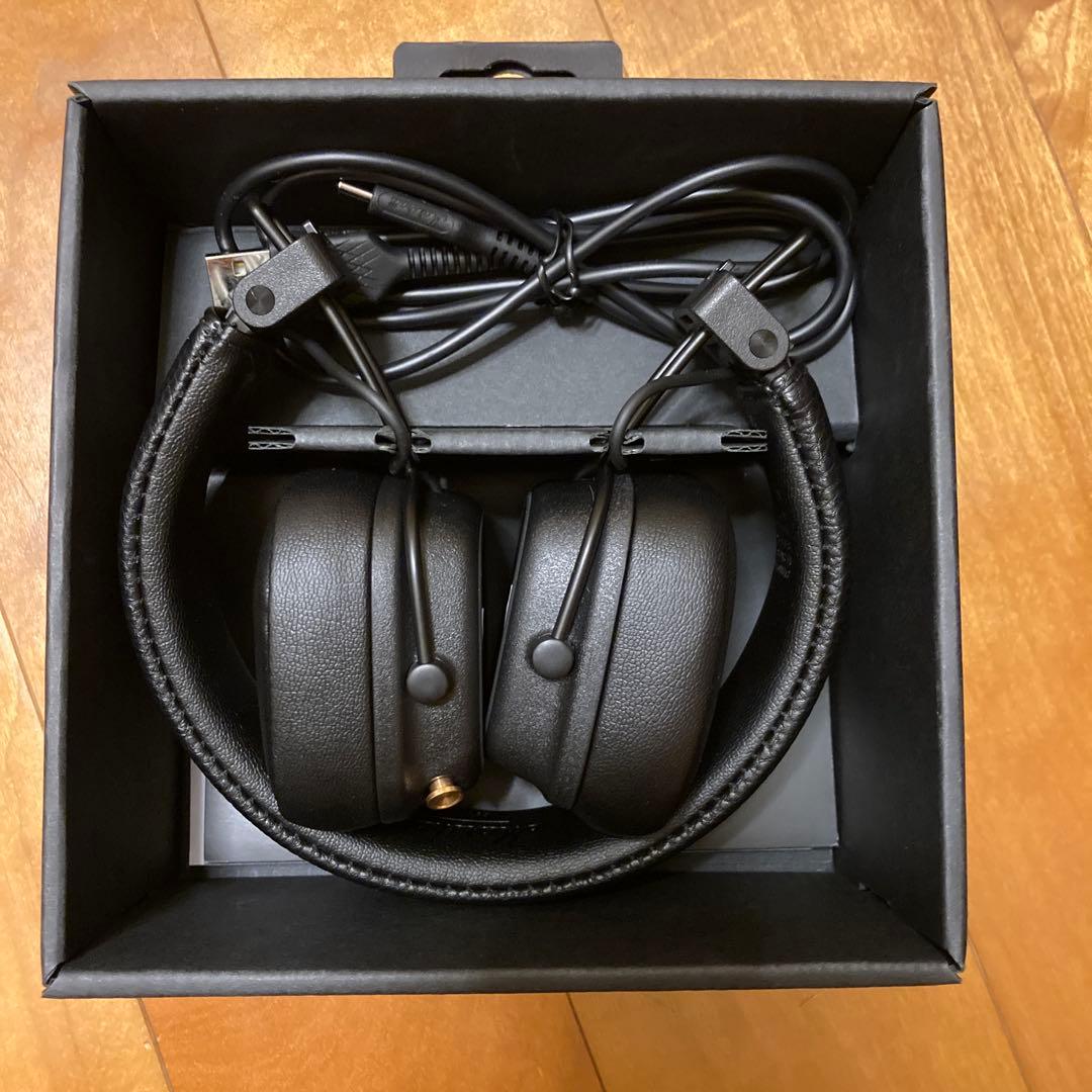 Marshall Major IV ブラック ワイヤレスヘッドフォン