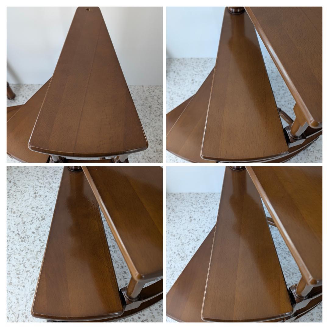 ビンテージ ライブリーステップ 螺旋階段 飾り棚 踏み台 ミッドセンチュリー