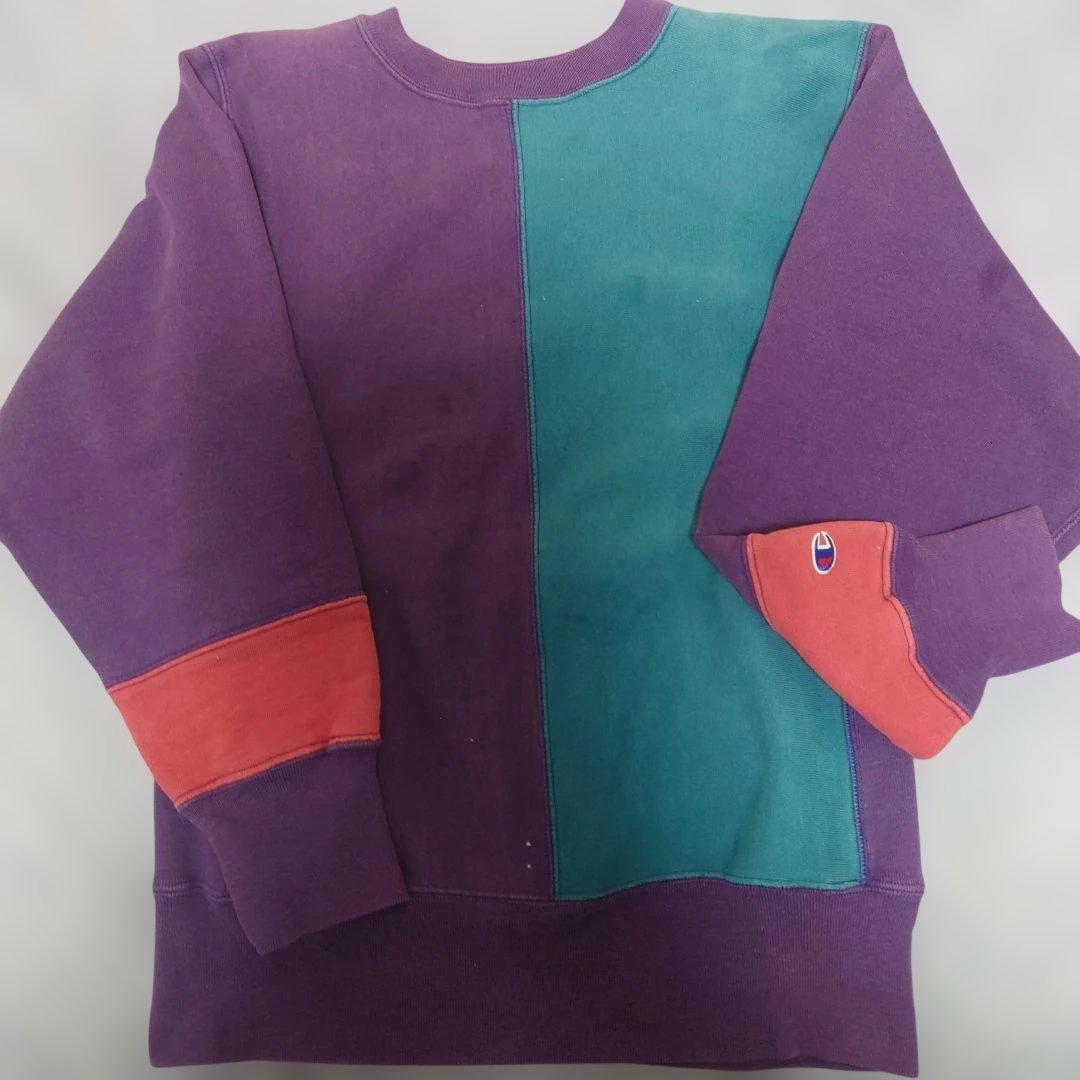 チャンピオン リバースウィーブ 90s アメリカ製 クレイジーパターン マルチ