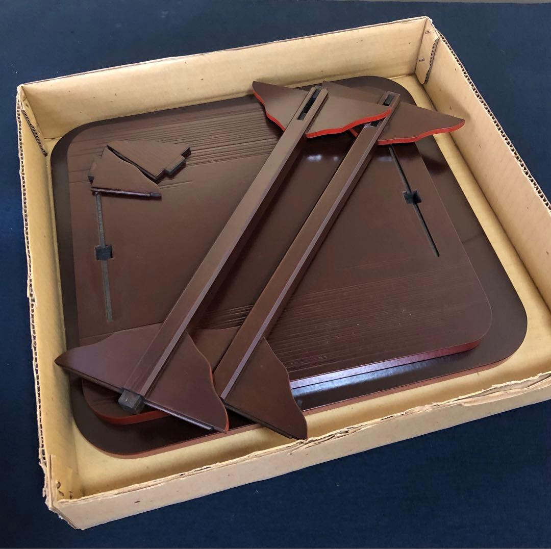 《R》茶道具 溜塗 小四方棚 組立式 元箱　260126く1