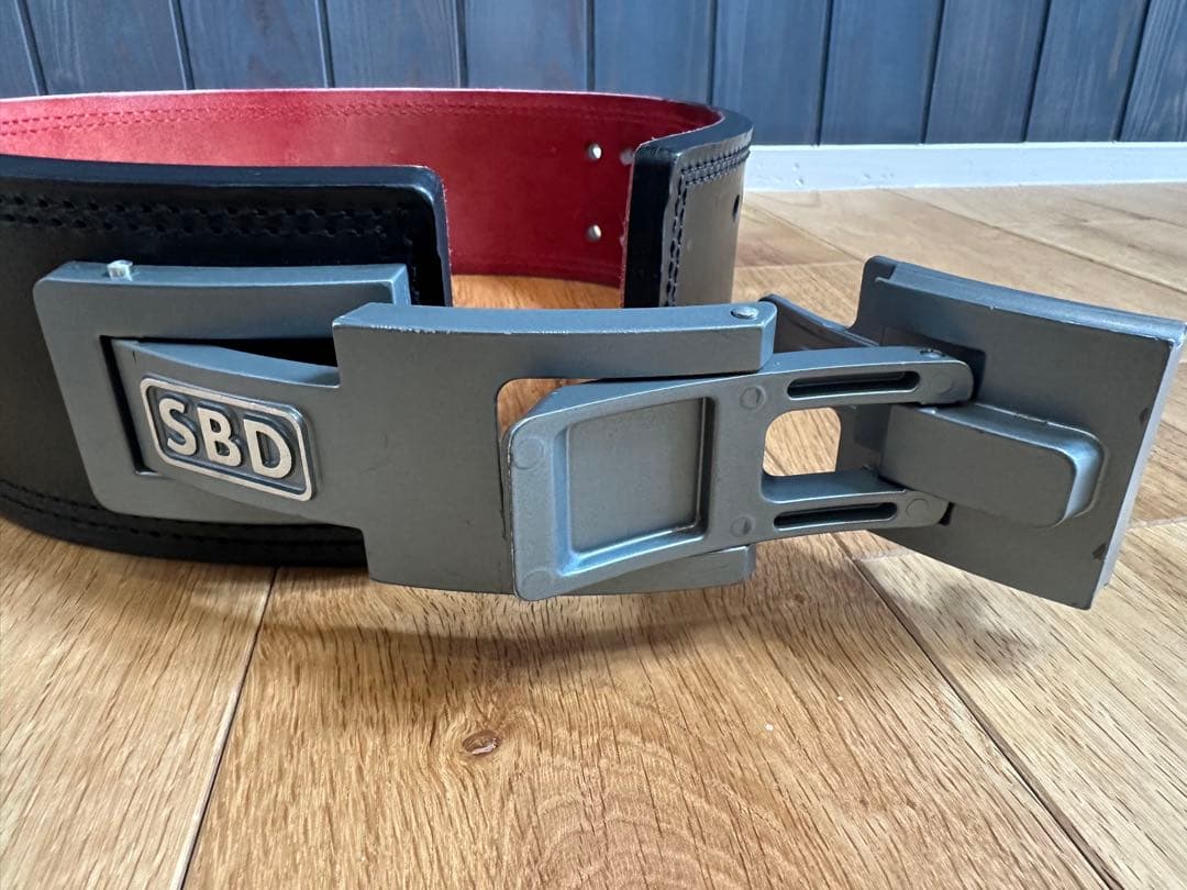 SBD トレーニング・パワーベルト Sサイズ　ブラック/レッド