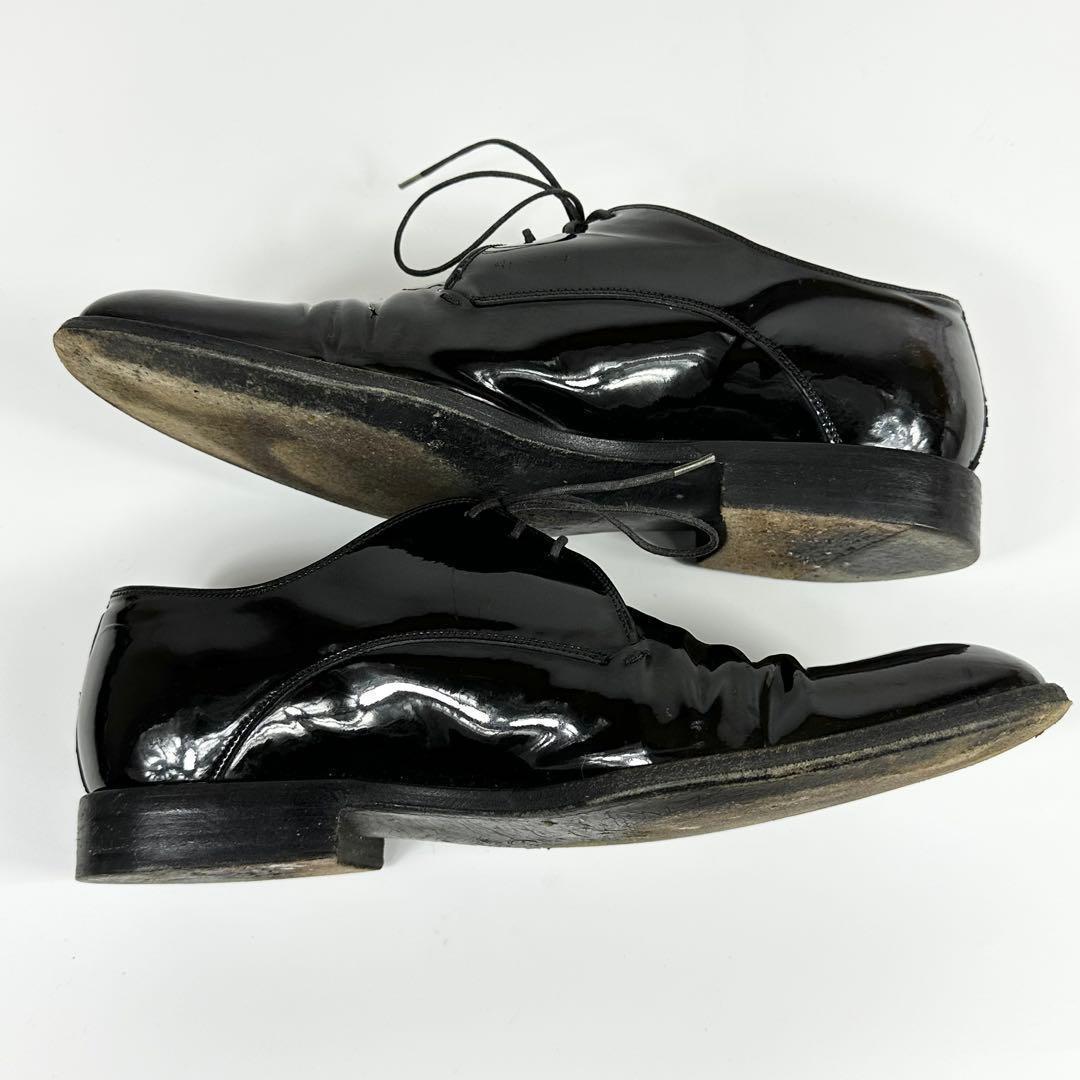 Dior HOMME エナメル レザー ブラック シューズ 39 パテント