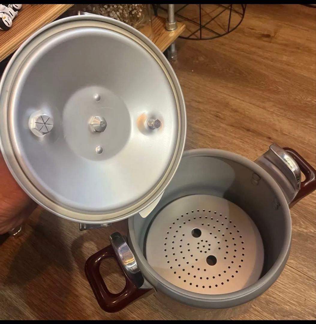 未使用品　理研 圧力鍋 PMC-600 クックオール6.0L レトロ　RIKEN