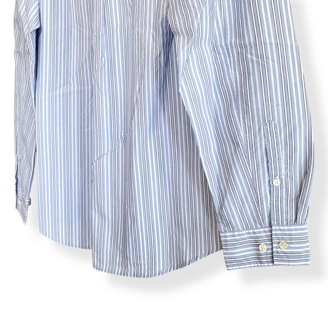 新品タグ付 アンダーカバー ストライプ フロントロゴ Yシャツ 633KZ