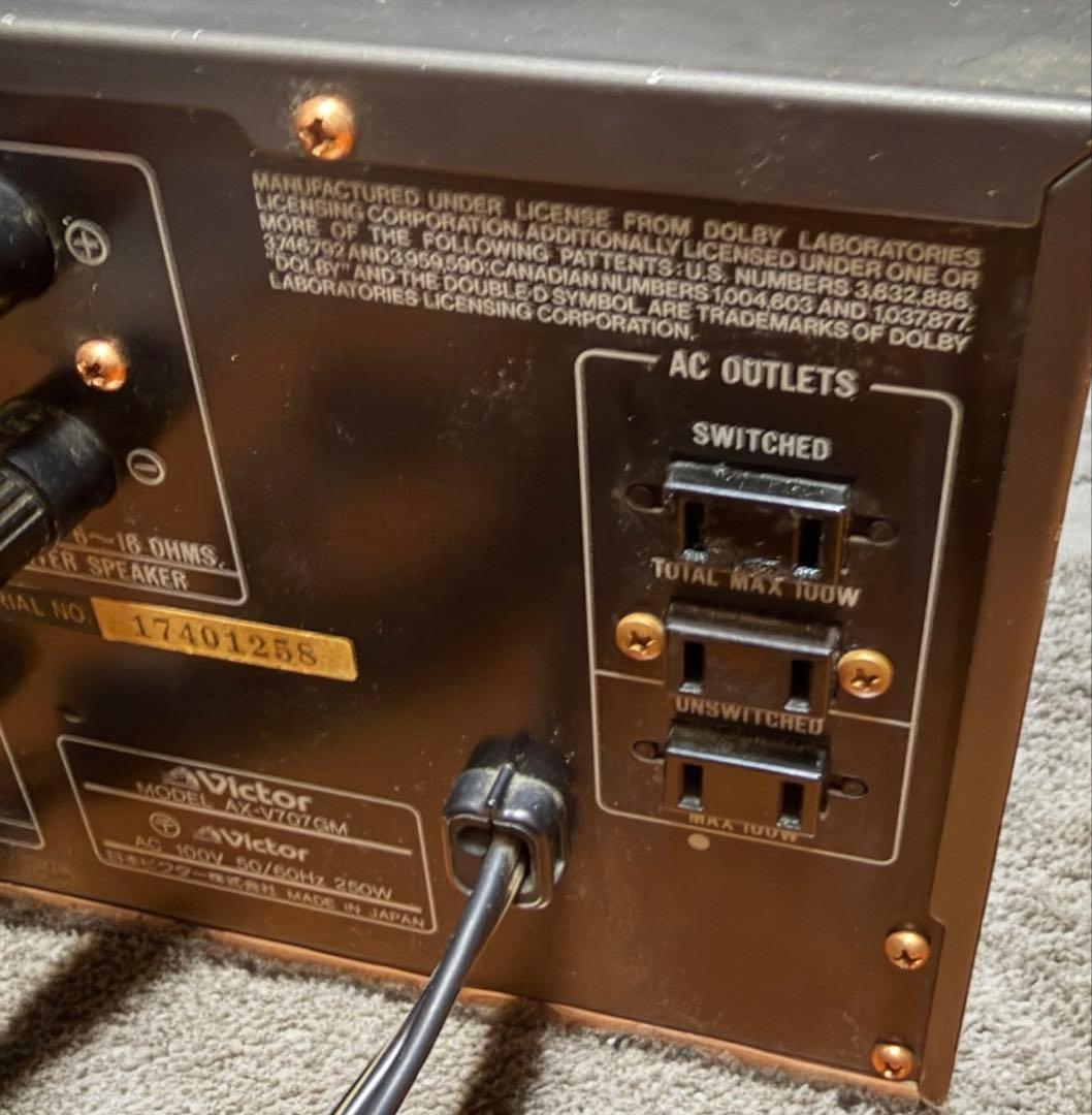 Victor AX-V707GM AVアンプ プリメインアンプ 完動品