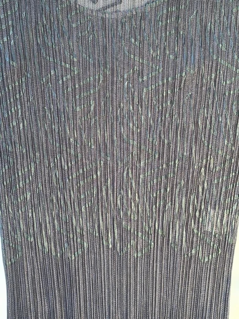 ISSEYMIYAKE プリーツ 透け感 ジグザグ模様 シャツ