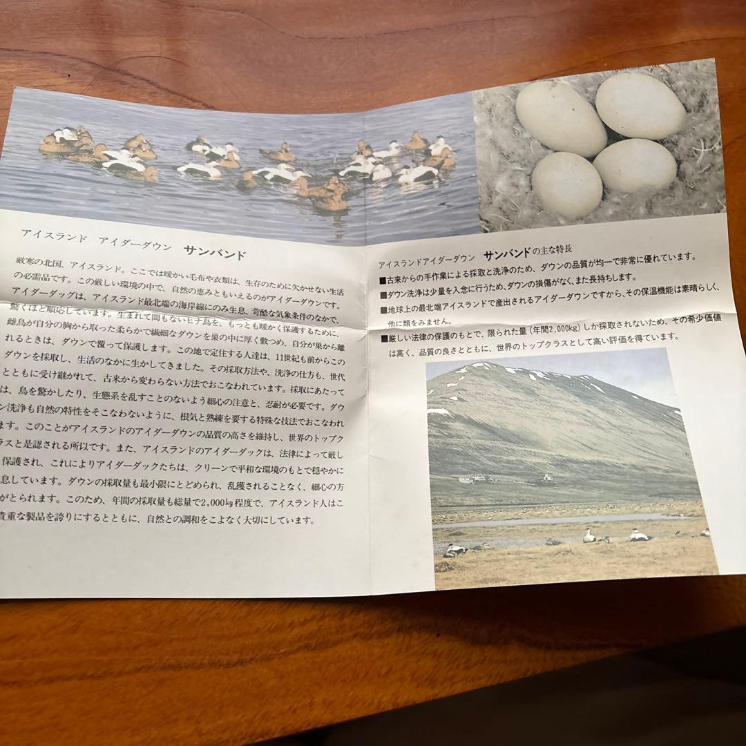 アイスランド　 アイダーダウン 西川羽毛布団 ダウン100% 0.7Kg