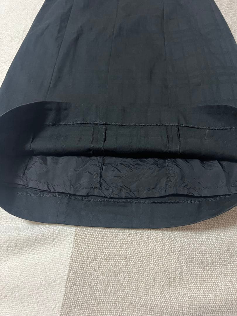 【美品】BURBERRYLONDONシャドーチェックワンピースワンピース 黒38