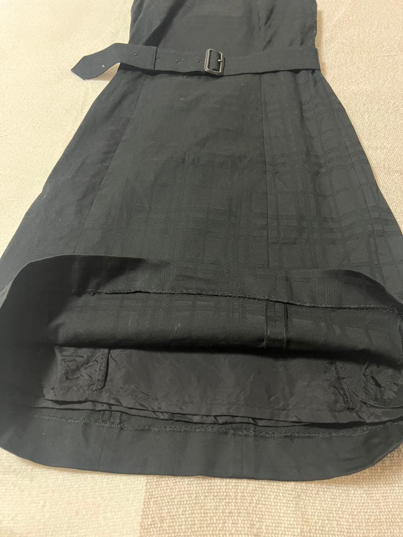 【美品】BURBERRYLONDONシャドーチェックワンピースワンピース 黒38