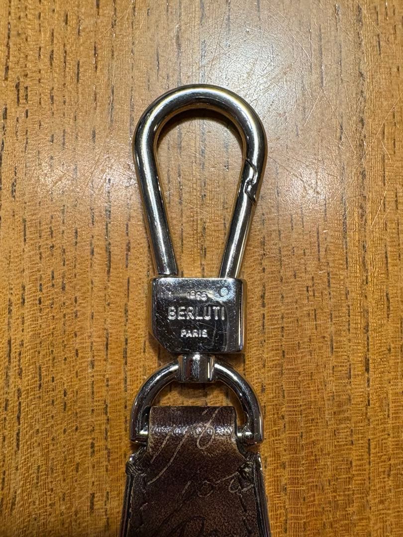 BERLUTI ベルルッティフルスクリットレザー シューホーン キーリング