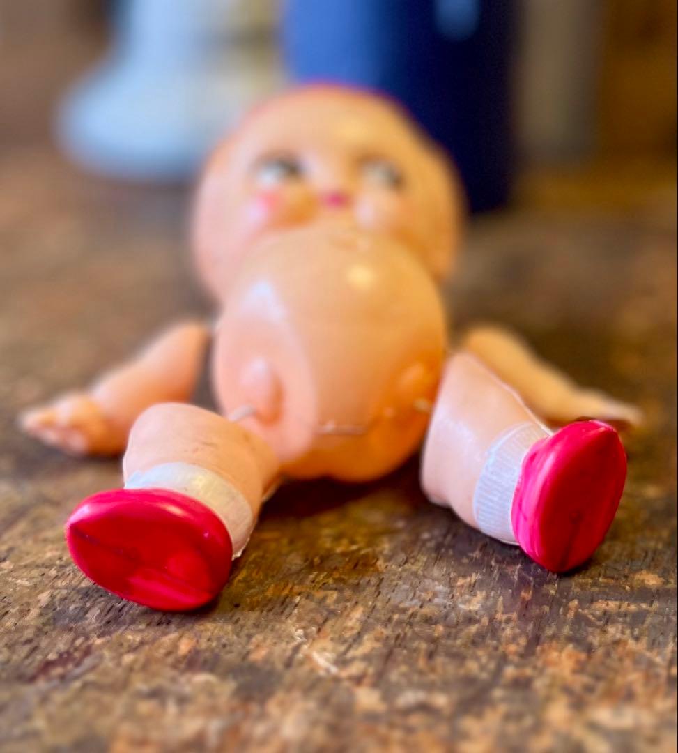 セルロイド人形　女の子　サクラビスク　大正ロマン　アンティーク　レトロ　日本人形