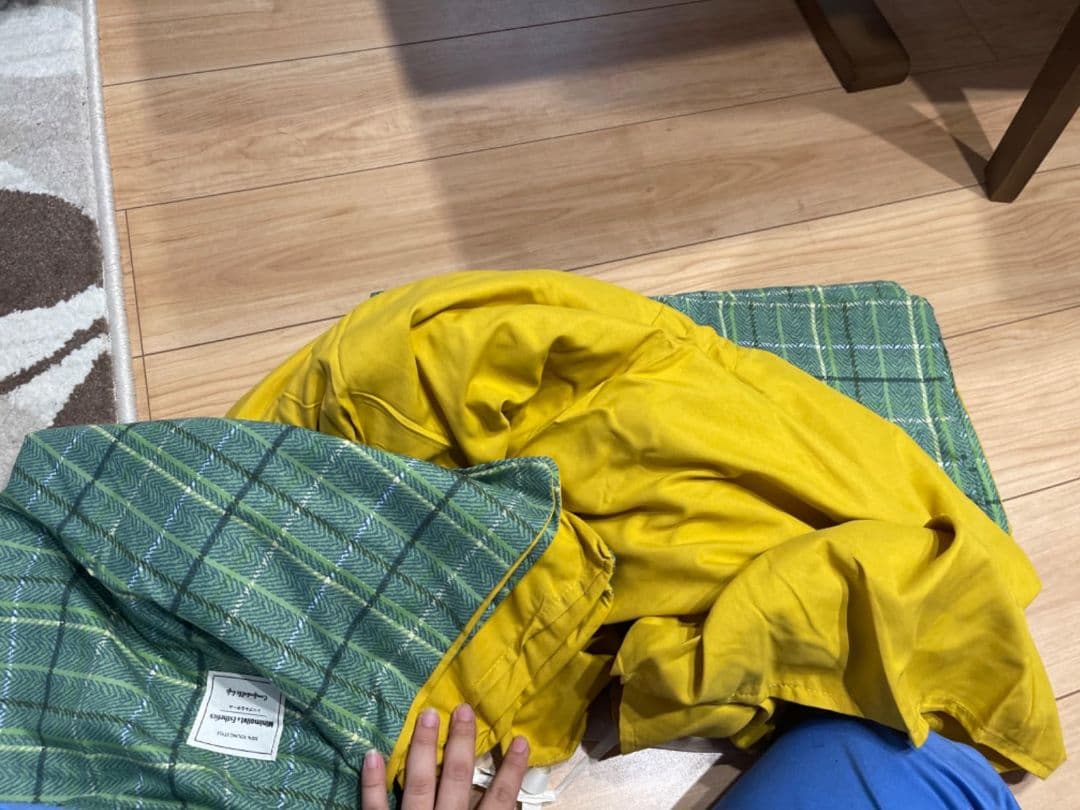 チェック柄コットンカバーセット シングル