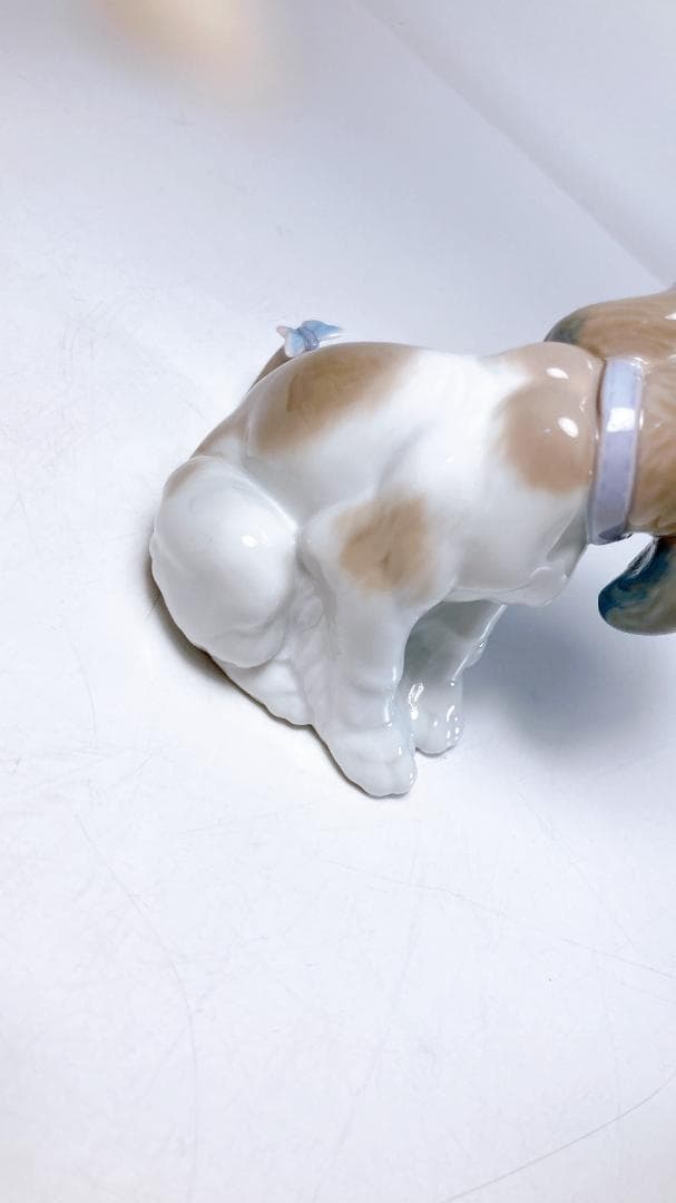 リヤドロ LLADRO マイフレンド 犬・蝶　|1842|☆