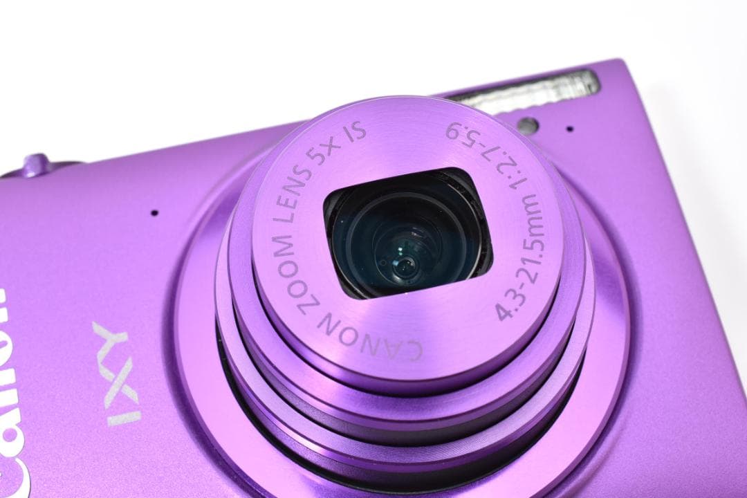 美品 キヤノン IXY 430F コンパクトデジタルカメラ パープル Canon