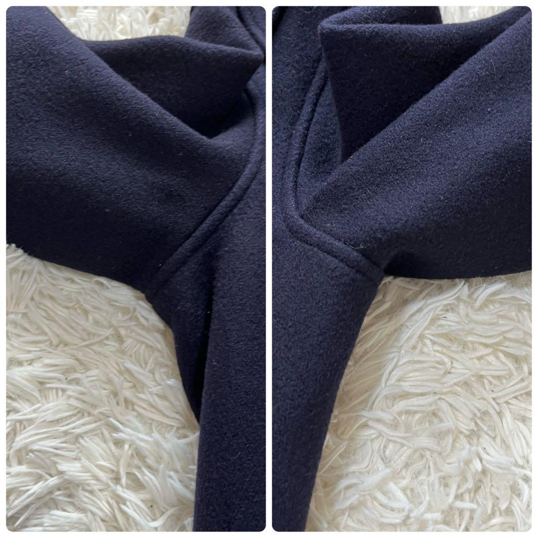 【良品】ポロバイラルフローレン　ダッフルコート　フード付き　ネイビー　日本製