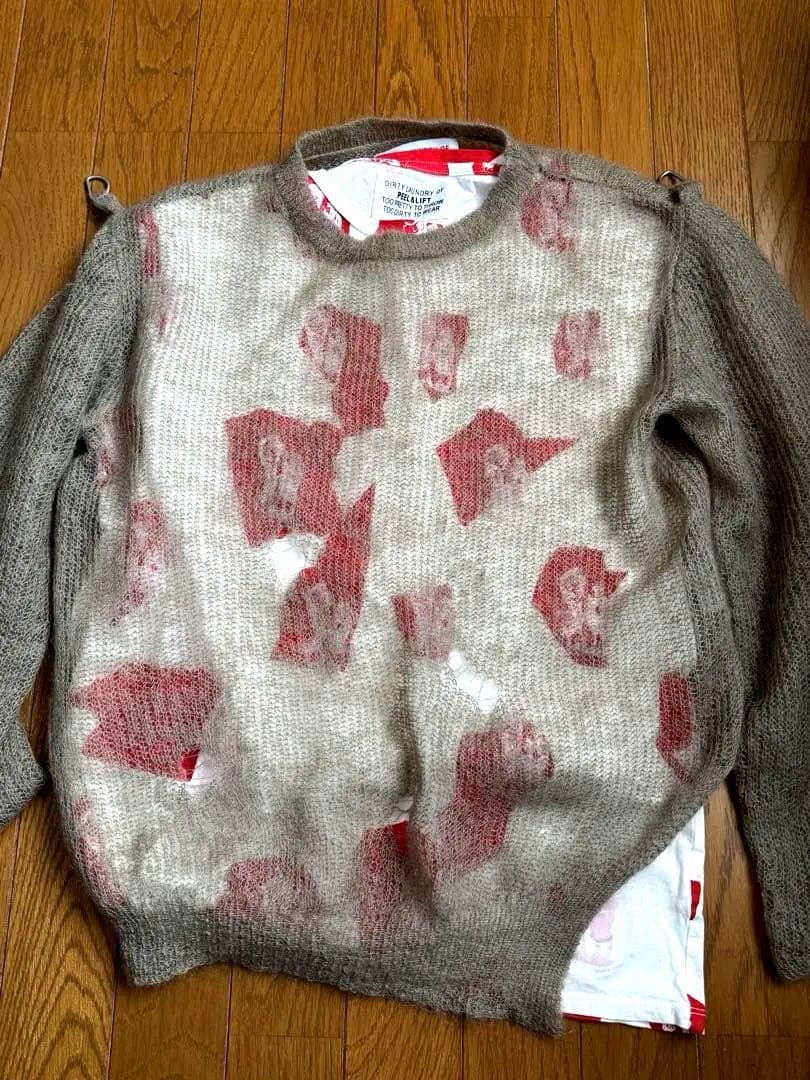 PEEL&LIFT ダメージモヘアニット