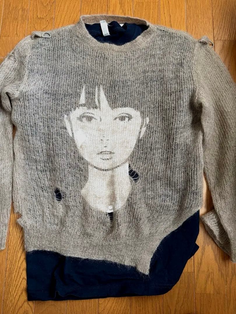 PEEL&LIFT ダメージモヘアニット