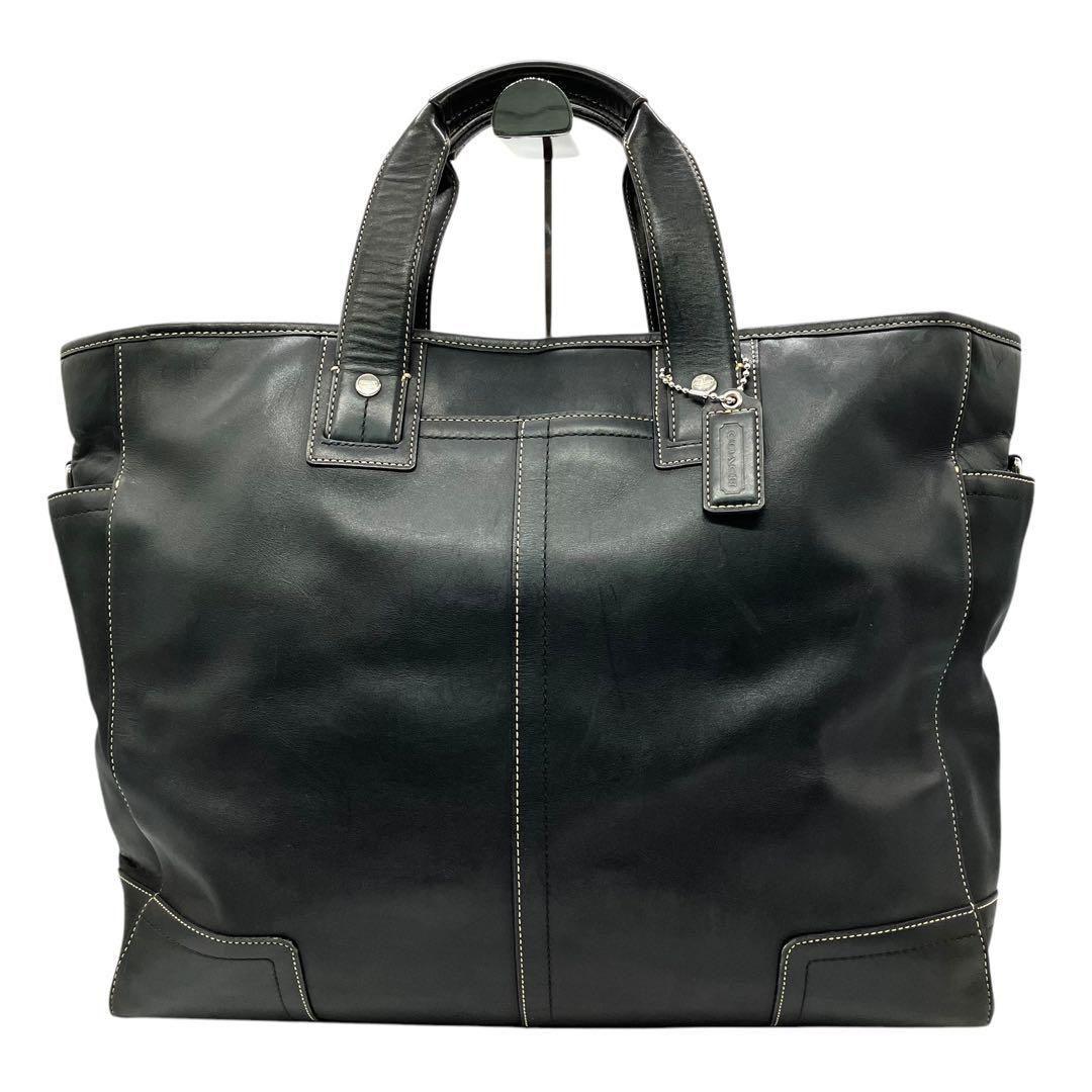 良品 1804 COACH ブリーフケース レザー ブラック A4