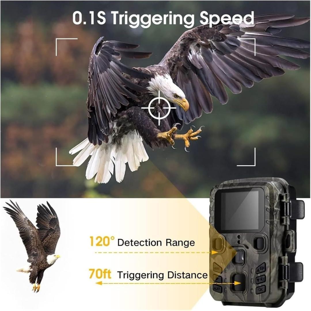 ソーラー充電器, 屋外野生動物カメラ 24MP トレイルカメラ赤外線ナイト